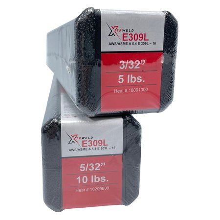 XTRWELD SELECT Filler Metal, 1/16, Stainless Steel, 5 lb Box priced per pound SE309L16SEL062-5